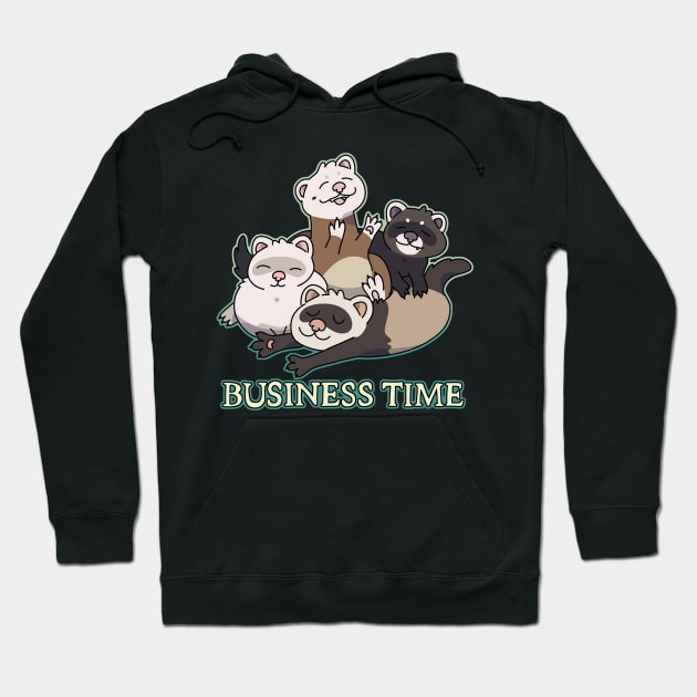 Business Time Hoodie by goccart